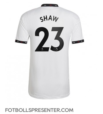 Manchester United Luke Shaw #23 Borta Matchtröja 2022-23 Kortärmad